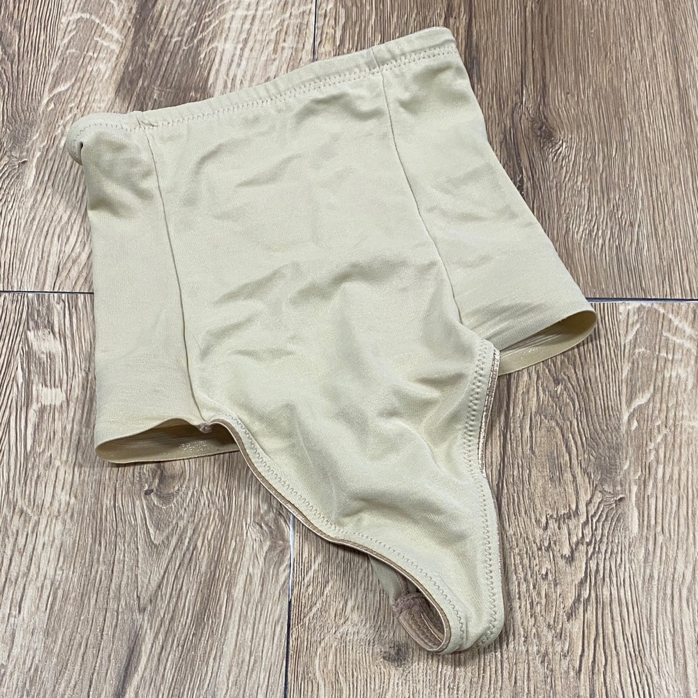 Naomi & Nicole 786 High Waist Shaper Thong Panties Nude Small